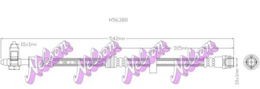 Bremseslange KAWE H5638Q