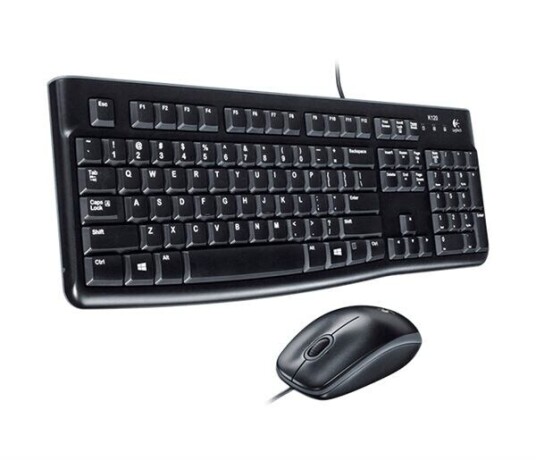 Logitech MK120 Kablet Tastatur og Mussett Tysk QWERTZ Svart Logitech MK120 Kablet Tastatur og Mussett Tysk QWERTZ Svart