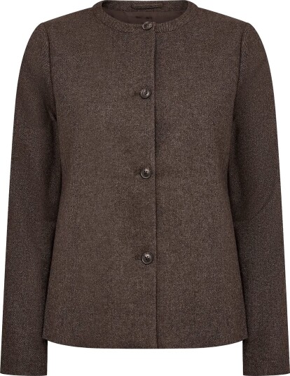 Bruun & Stengade Bs Helma Slim Fit Blazer DARK BROWN 36