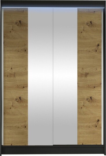Liverpool Garderobe Med Speil 120x200 cm -