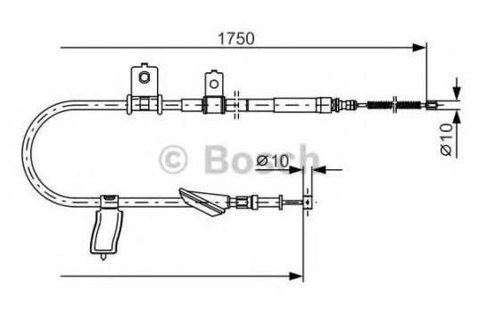 Bremsewire BOSCH 1 987 482 351