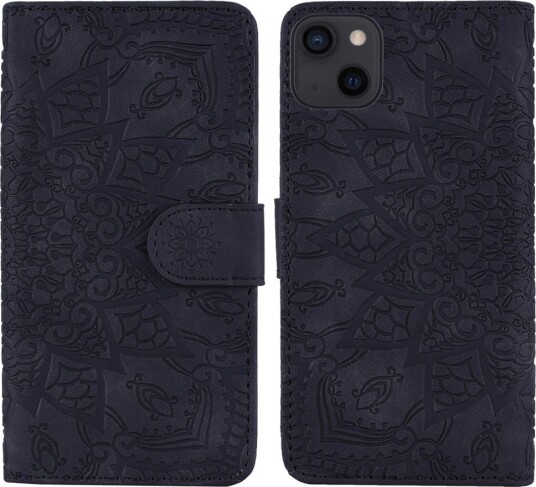 Trolsk Lommebokdeksel Mandala (iPhone 13) Svart
