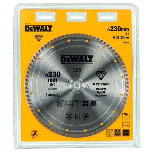 Dewalt KAPPESKIVE DIAM TURBO 230MM DT3732