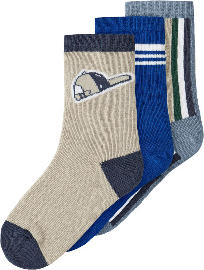 Name It Nmmnathen 3P Sock Beige 25 27