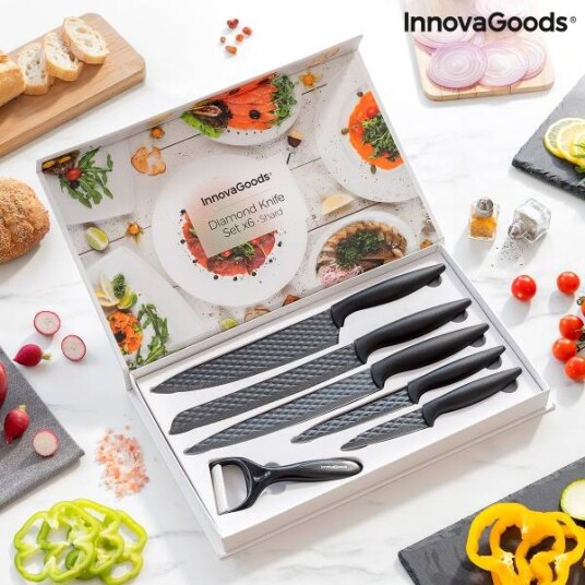 Diamant knivsett 6 deler ifra Innovagoods