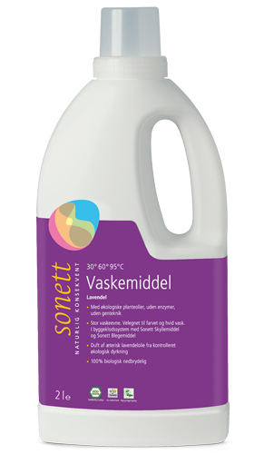 Sonett Vaskemiddel tøy lavendel flytende 2 l økologisk Sonett Vaskemiddel tøy lavendel flytende 2 l økologisk