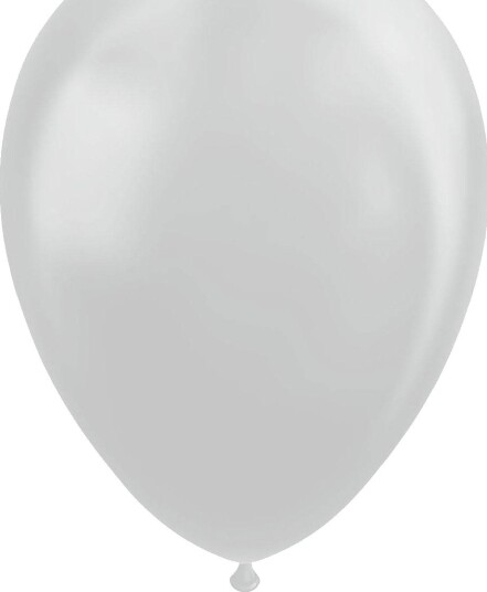 Globos Ballonger 30 cm Metallic Sølv 10 stk