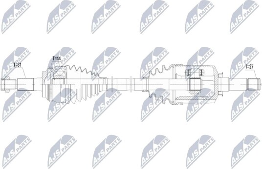 Drivaksel NTY NPW-FR-210