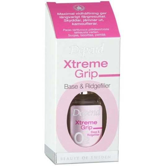 Depend O2 Nail Care Xtreme Grip Base & Ridgefiller 11 ml Depend O2 Nail Care Xtreme Grip Base & Ridgefiller 11 ml