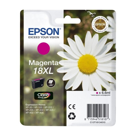 Epson blekkpatron Claria Home 18XL Magenta