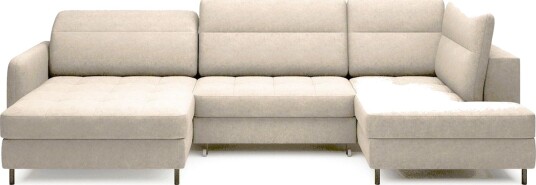 Berrto Sofa med Divan og Sjeselong 5 seters Beige