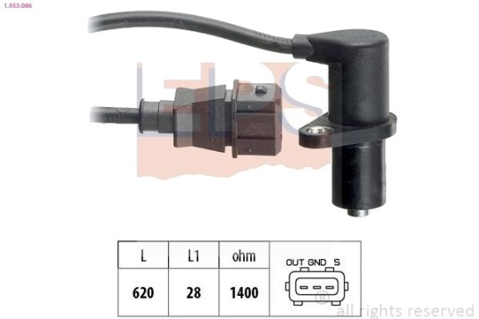 Sensor, kamakselposisjon EPS 1.953.086