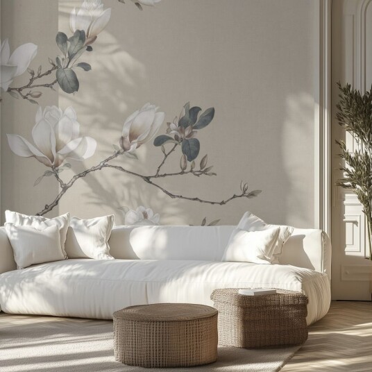 Tapet   Magnolia Blomst