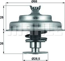 BEHR THERMOT-TRONIK TX 75 80D Termostat, kjølemiddel