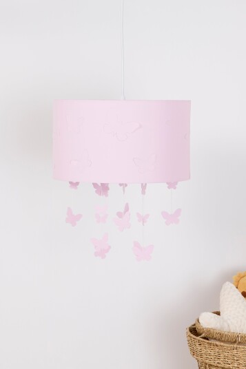 Alice & Fox Taklampe Sommerfugler Rosa