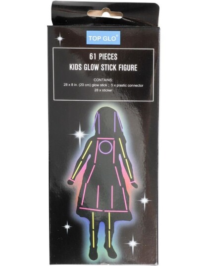 Glow Stick Figur med 61 Deler Jente Glow Stick Figur med 61 Deler Jente