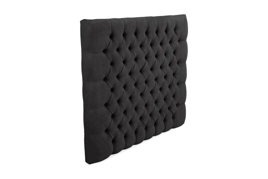 Sengegavl Estelle 105 cm Fløyel   Svart
