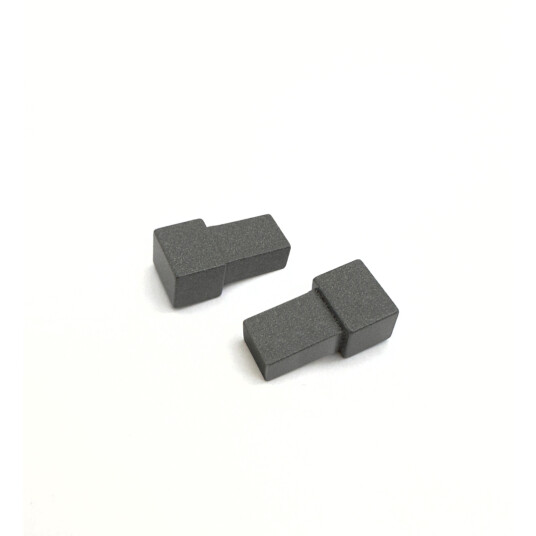 GENESIS HJØRNESTYKKE UTV. 12MM MØRK GRANITT EDP 2-PK