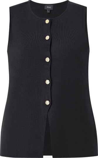 Zizzi Vest Mbirmingham S/L Waistcoat Svart Zizzi Vest Mbirmingham S/L Waistcoat Svart