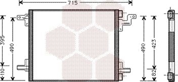 Kondensator, klimaanlegg VAN WEZEL 30005270 Kondensator, klimaanlegg VAN WEZEL 30005270