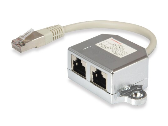 EQUIP Splitter C5 1xRJ45 2xRJ45  St/Bu 0,15m