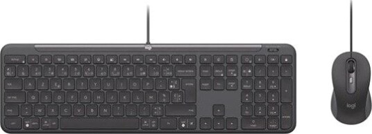 Logitech Signature Slim Wired Combo MK620 for Business Tastatur & Mussett Fransk Grå 920-013344