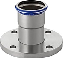 Overg Flang Rustf 108Mm - Ma-Press. Kun M-Bakker