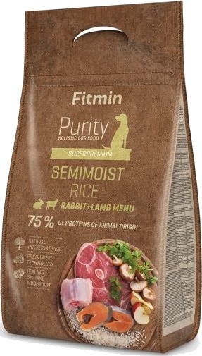Fitmin Voksen Purity Rice Semimoist Rabbit& Kanin Ris Lamb 800 G 4 kg