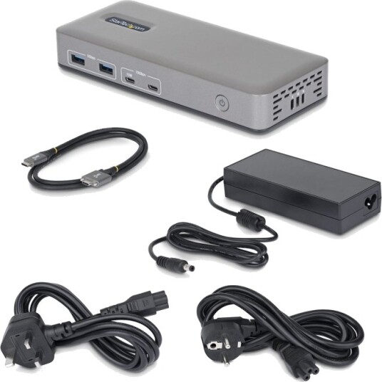 Startech Dokkingstasjon For Bærbar Usb C 3.2 Gen 2 Hdmi 2 X Dp 1Gbe Storbritannia Europa