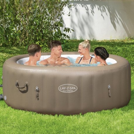 Lay-Z-Spa Palm Springs 196x71cm Oppblåsbart Bestway Lay Z Spa Boblebad