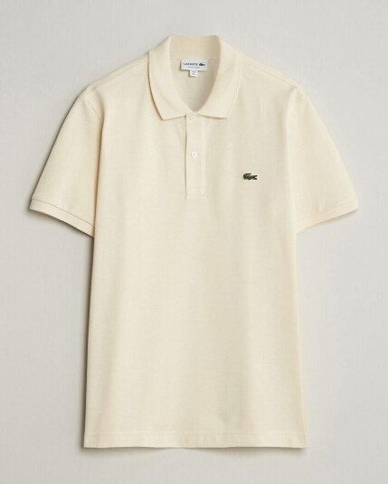 Lacoste Slim Fit Polo Piké Naturel Clair Lacoste Slim Fit Polo Piké Naturel Clair