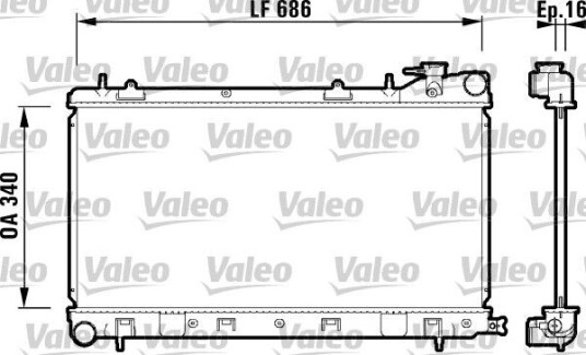 Radiator VALEO 732410