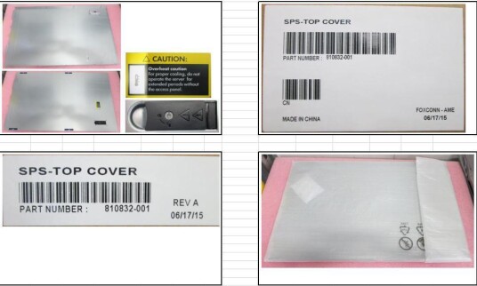 Hewlett Packard Enterprise HPE SPS-TOP COVER Factory Sealed