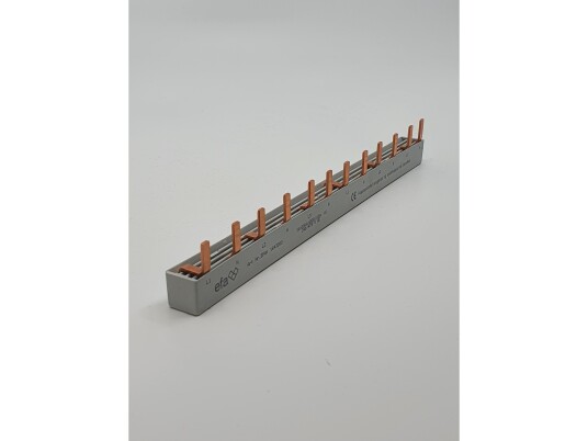 Elkutec Samleskinne stift S4/10 L1 N L2 N L3 N 10mm2 12 Mod