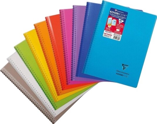Notatbok A4 80K Linjer Koverbook Pp 1 Stk Blandede Farger