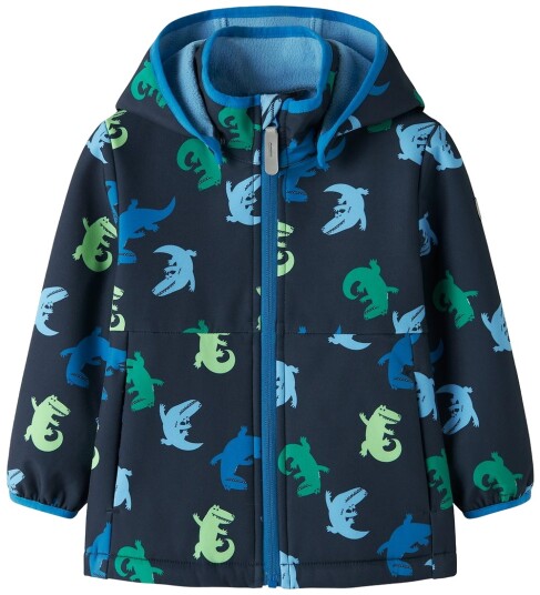 Name It Softshell Jakke m. Fleece NmmAlta05 Dark Sapphire/Cr Name It 4 år 104 Softshell Blå