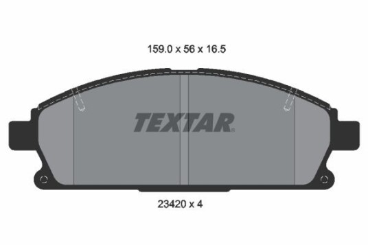 Bremseklosser TEXTAR 2342004