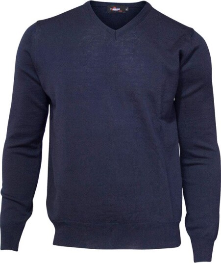 Ivanhoe Merino V Neck Blå Golfgenser herre Navy (022) Medium