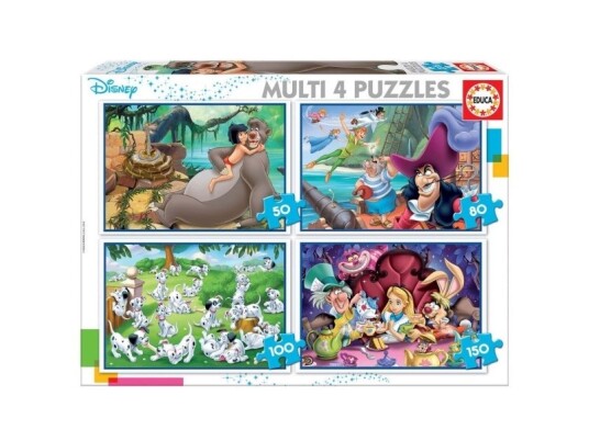 Educa Multi 4 Puzzles Disney Classics Educa Multi 4 Puzzles Disney Classics
