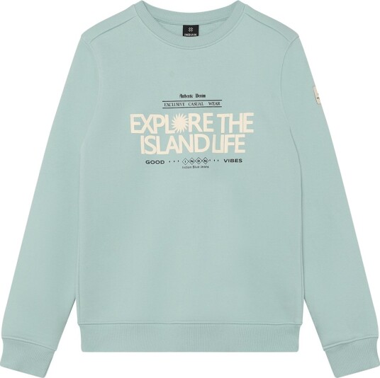 Indian Blue Jeans Collegegenser   Eter m. Trykk   Indian Blue Jeans   8 år 128   Collegegenser   Blå