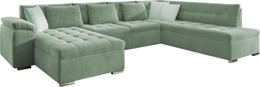 Dynir 4 seters Hjørnesovesofa   Grønn