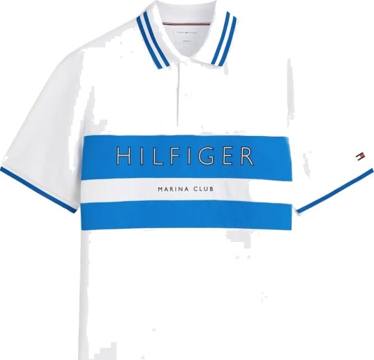 Tommy Hilfiger Ath Chest Branding Reg Polo White M