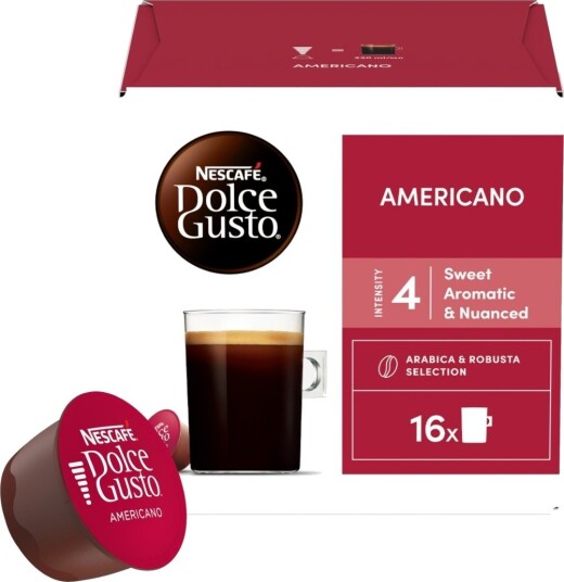 NESCAFE DOLCE GUSTO AMERICANO KAFFEKAPSLER 16 STK 12396489