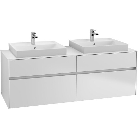 Villeroy & Boch  Collaro Servantskap med 4 skuffer 160x50x54,8 cm u/lys Hvit Matt