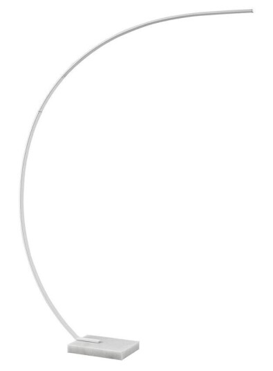 Lindby Kendra buet LED-gulvlampe, hvit Lindby Kendra buet LED-gulvlampe, hvit