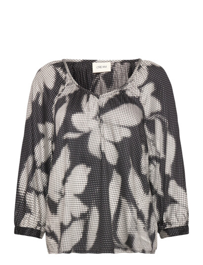 Cream Cromma 3/4 Sl Blouse - Black - 44 Cream Cromma 3/4 Sl Blouse - Black - 44