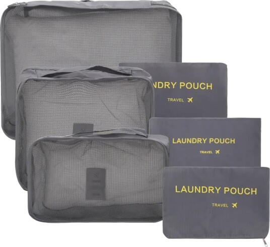 Organizer til Koffert - 6-deler - Vesker for Reise Organizer til Koffert - 6-deler - Vesker for Reise