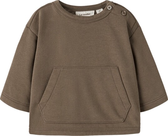 Lil"Atelier Nbmilondon Rea Ls Loose Sweat Bru Lil TEAK 62