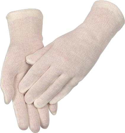 Ox On Strikhandske Str. 10   Knitted Basic 13000 Strikket Bomuldshandske Bdt. A 12 Par
