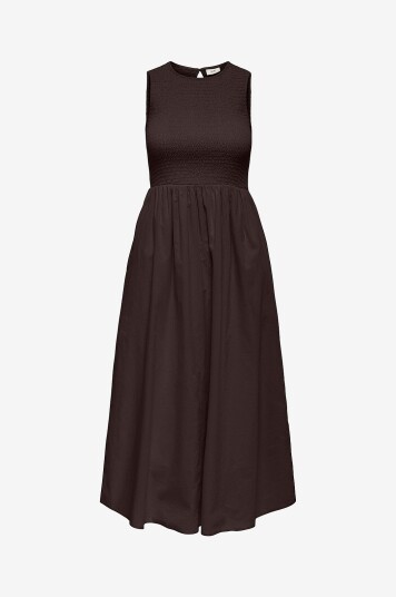 JDY Kjole jdyDiego S/l Smock Midi Dress Wvn Brun JDY Kjole jdyDiego S/l Smock Midi Dress Wvn Brun